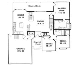 Floor plan for #1457