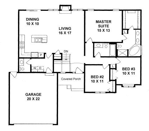 First Floor plan for #1458