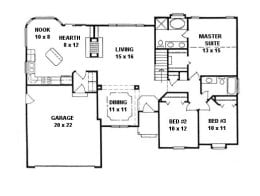 Floor plan for #1459