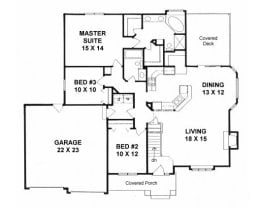 Floor plan for #1484