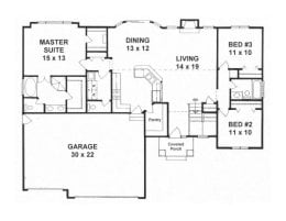 Floor plan for #1527