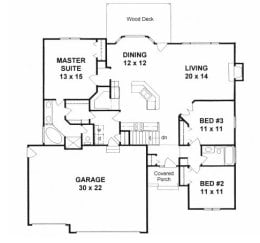 Floor plan for #1542