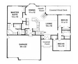 Floor plan for #1551