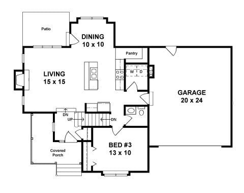 First Floor plan for #1570