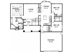 Floor plan for #1588