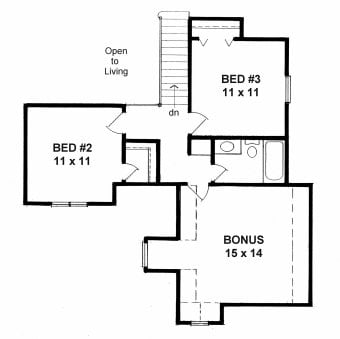 Second Floor plan for #1600