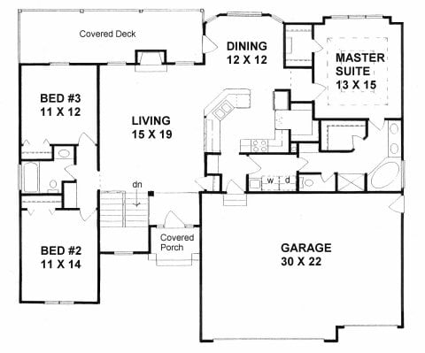 First Floor plan for #1614