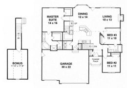 Floor plan for #1640