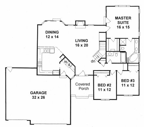 First Floor plan for #1672