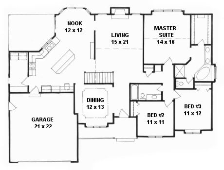 First Floor plan for #1850