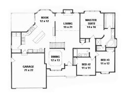 Floor plan for #1850
