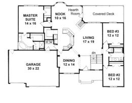 Floor plan for #2002